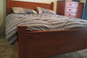 Bedroomqueensizebedandtallboymadefromredgum.22