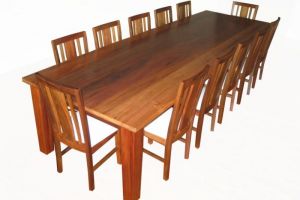 Settingmadefromblackwoodandseats12Hayrettinstylechairs10