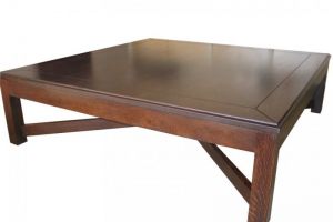 Coffeetable madefromAmericanOakandtintedtoawalnutcolour47