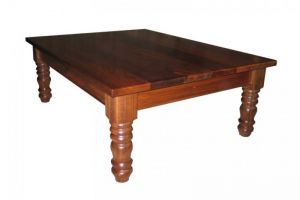 Coffeetable madefromBlackwoodwithturnedlegs5
