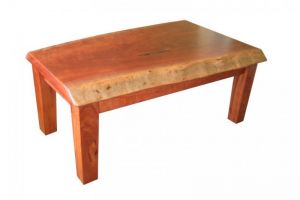Coffeetable madefromaRedgumslabwithnaturaledges51