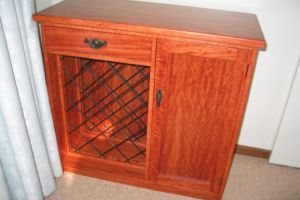 Unique Redgumunitwithwinerack.24