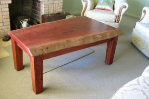 redgum slab coffee table